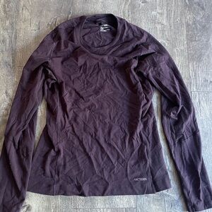 Arc'teryx Women's Dark Purple Long Sleeve Tee